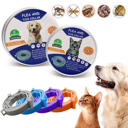 Pet Collar Silicone Adjustable Dogs and Cats Collar Protection Anti-Mosquitoes Insect Repellent Pet Supplies