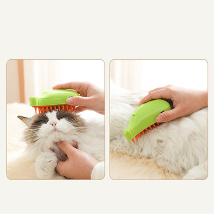 3 in 1 Pet Steam Brush Cat Dog Cleaning Steamy Spray Massage Beauty Comb Hair Removal Grooming Supplies Pets Accessories
