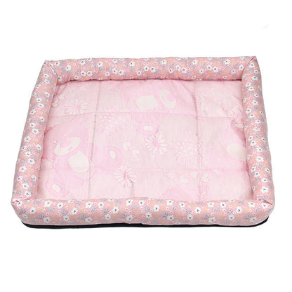 Summer Pet Ice Mat Dog Ice Silk Mat Mat Cool Summer Breathable Cat Pet Pet Square Bed
