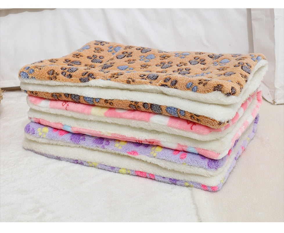 Winter Pet Mat Cat Nest Flannel Kennel Blanket Cat Pad Pet Bed