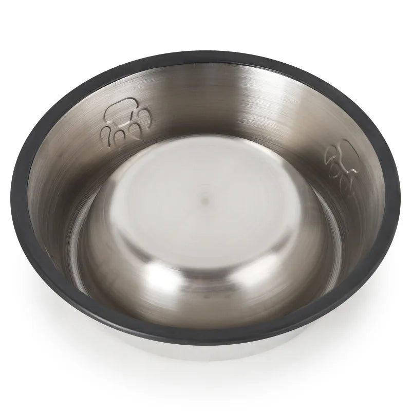 Quality Paw Stainless Steel Pet Dog Bowl Feeder Skidproof Anti-Ant Shape Cat Dog Bowls Food Accessories Pet Supplies 6 Sizes