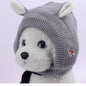 Winter Warm Dog Hat Ear Muffs Noise Protection Windproof Pet Ears Covers Knitted Earmuffs for Small Medium Puppy Accessories